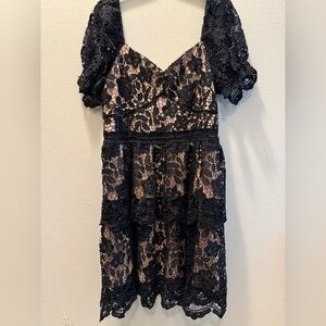 Beautiful Lined lace dress  worn once